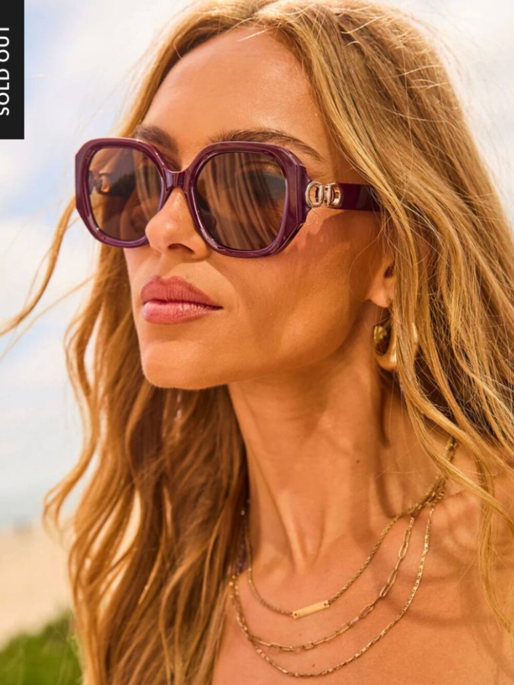 Davinah Square Frame Sunglasses | Vici
